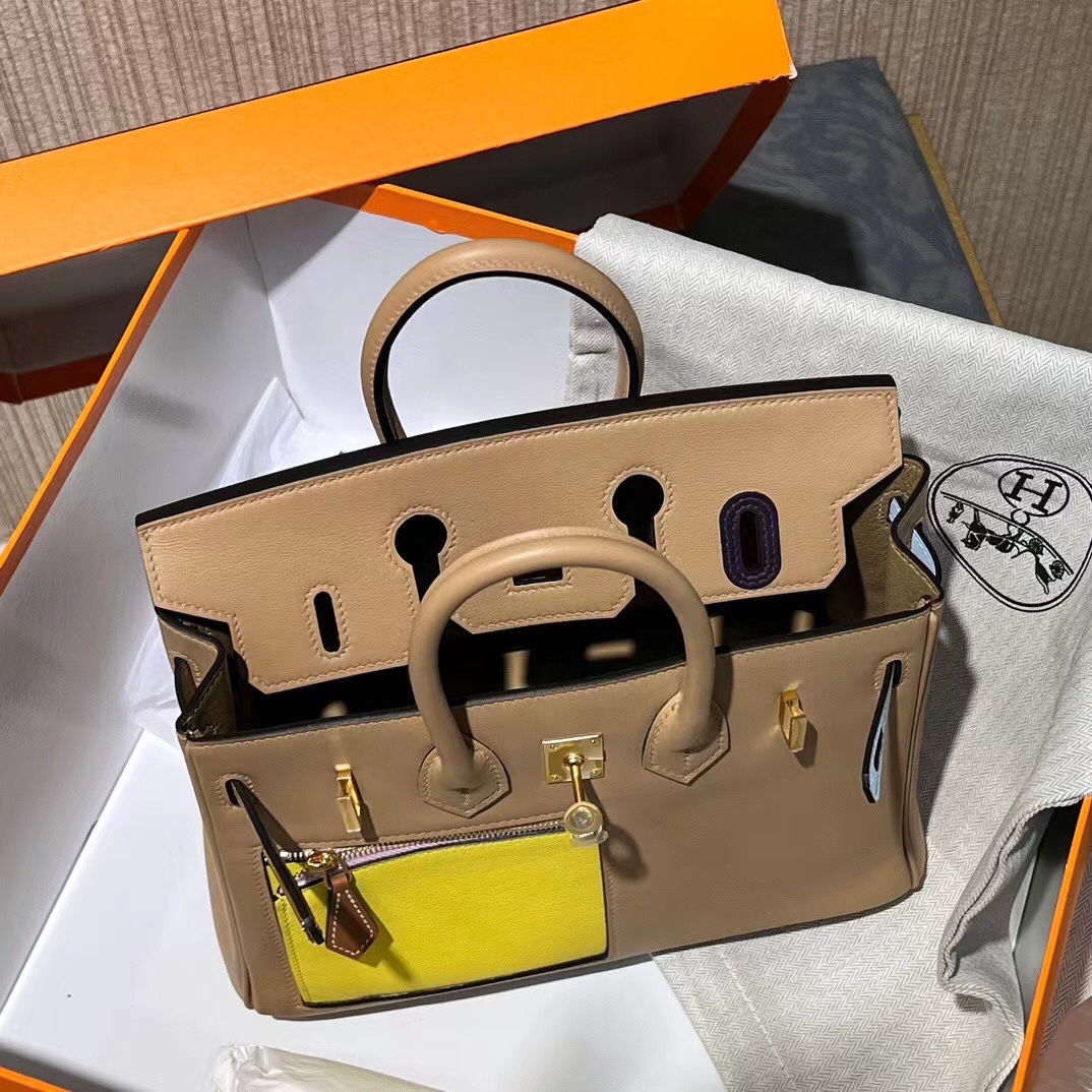 Hermes Birkin 30CM Swift Leather Handbag Brown 